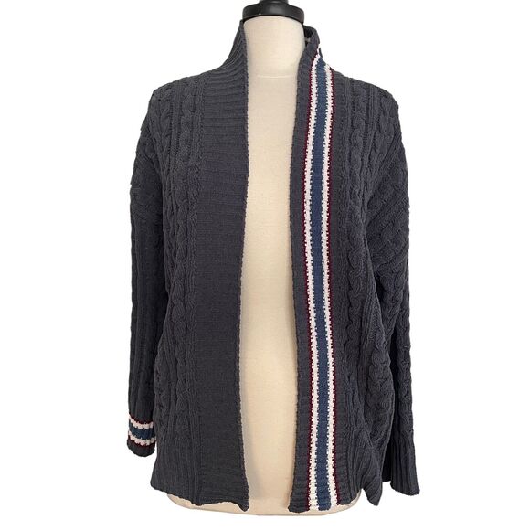 Pol Cable Knit Chenille Cardigan Sweater Size M Oversized Cable Knit Academia - Picture 1 of 7